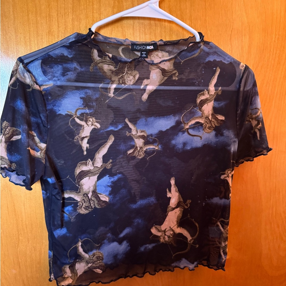 Fashion nova mesh crop top